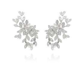 Ohrringe Chantilly Maxi  in silber