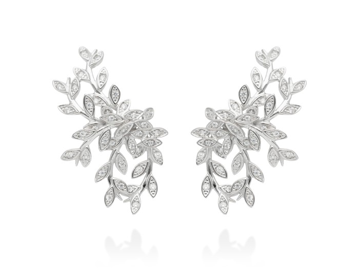 Ohrringe Chantilly Maxi  in silber