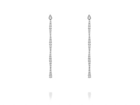 Earrings Riviere lágrima  in silver