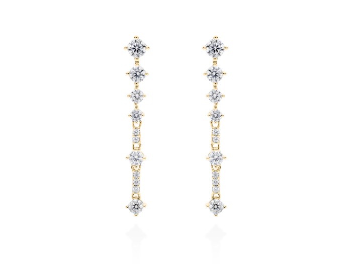 Earrings CLAUDIA White in silver