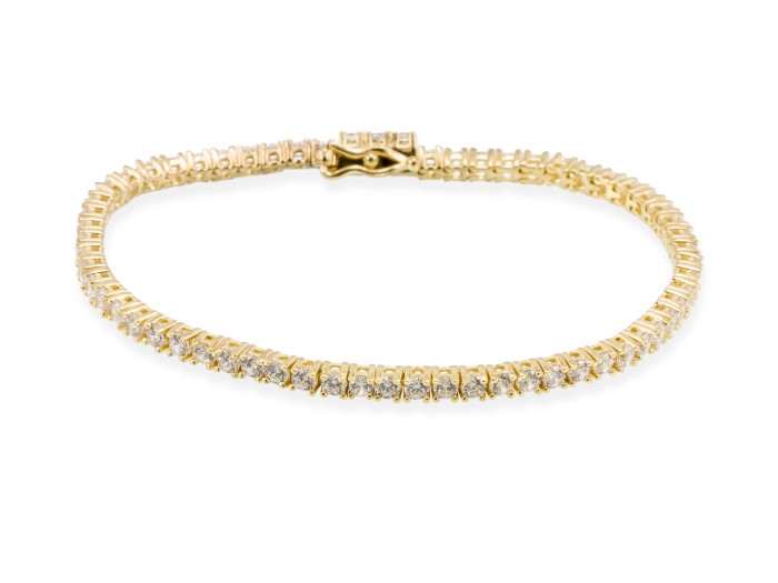 Pulsera de plata riviere