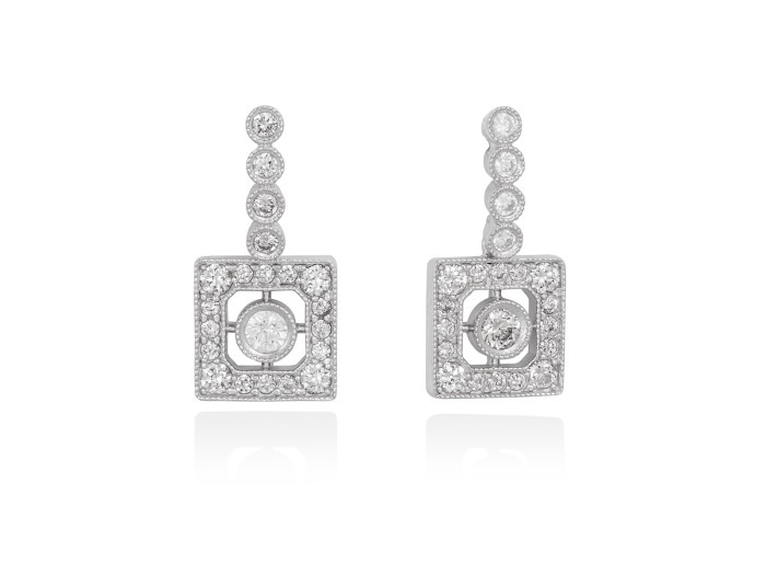 Earrings SOPHIE White in silver