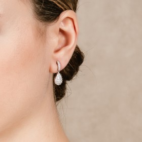 Pendientes de plata lágrima