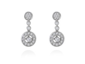 Pendientes de plata orla vintage