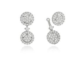 Pendientes de plata desmontables doble orla