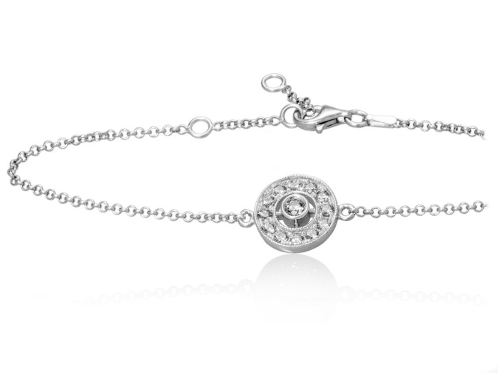 Armband VIENA Weiß in silber