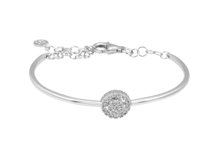 Pulsera novia boda en plata