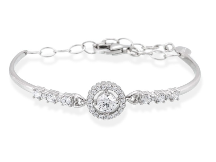 Bracelet TAMARA White in silver