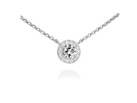 Necklace MAUI White in silver