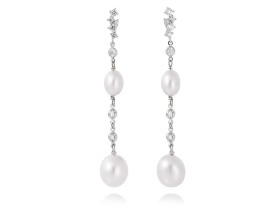 Ohrringe CARLOTA perle in silber
