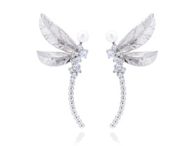 Earrings LIBELULA in silver