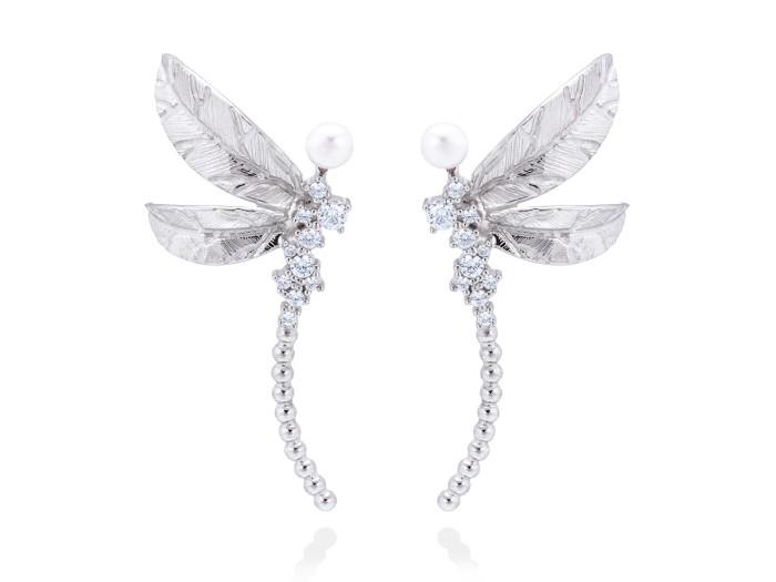 Earrings LIBELULA in silver