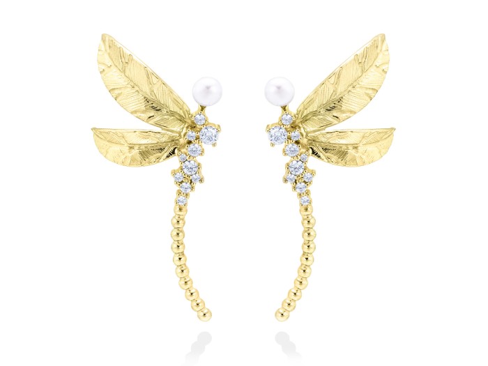 Earrings LIBELULA in silver