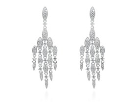 Pendientes de plata chandelier