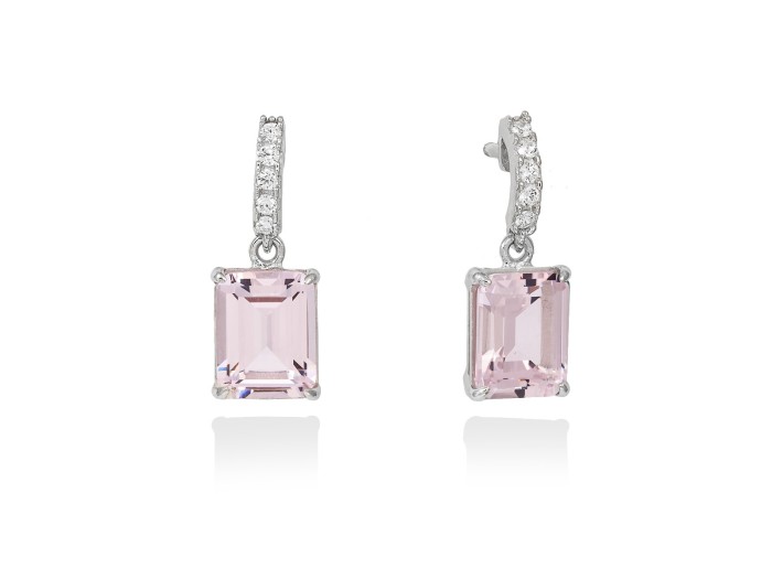 Earrings PENELOPE Pink in silver