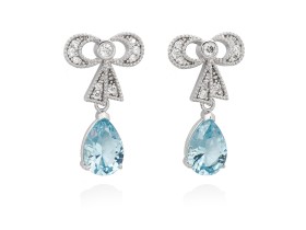Earrings LEA Pink in silver