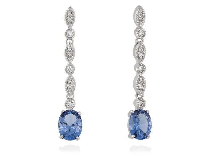 Ohrringe LEONOR Rosa in silber