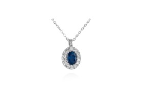 Halskette in 18kt. Gold und Diamanten