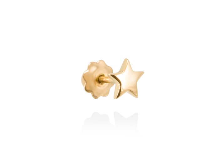 Piercing de Oro 18Kt con estrella