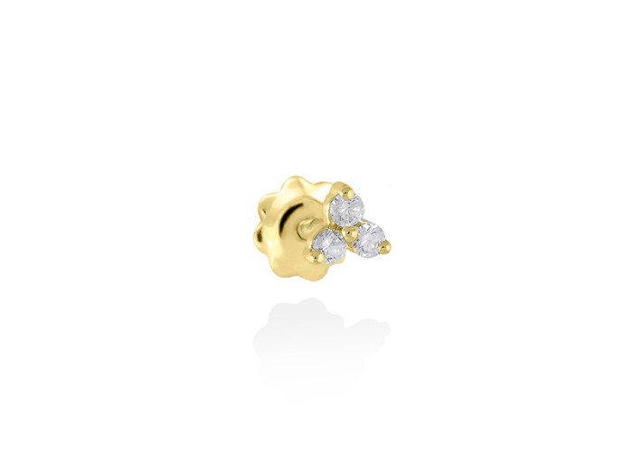 Piercing TRIO in 18Kt yellow Gold and diamonds
