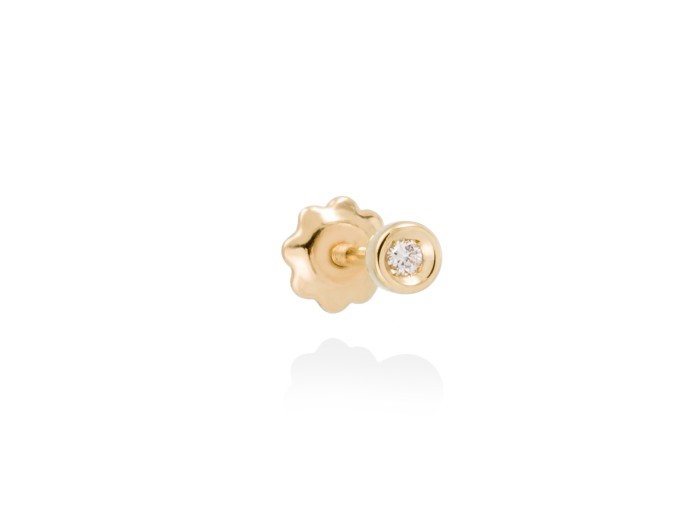 Piercing CHATON MINI in 18kt Gelbgold und Diamant