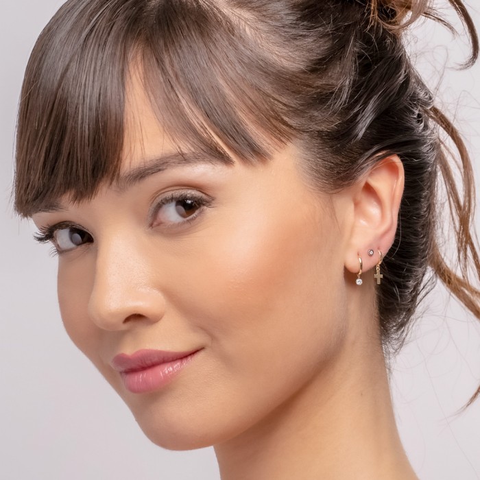 Piercing CHATON MINI in 18Kt yellow Gold and diamond