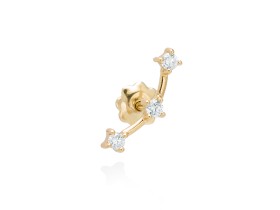 Piercing   in 18kt yellow Gold and diamonds