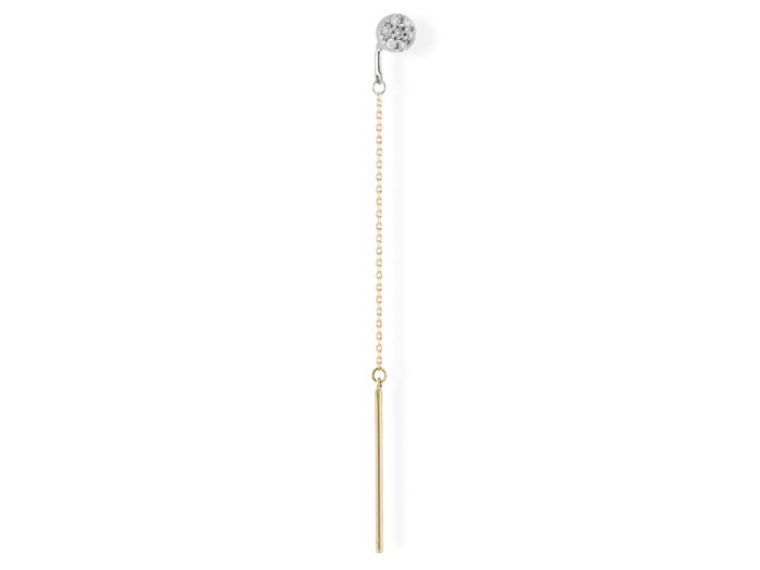 Piercing PAVÉ CADENA in 18Kt Gold und Diamanten