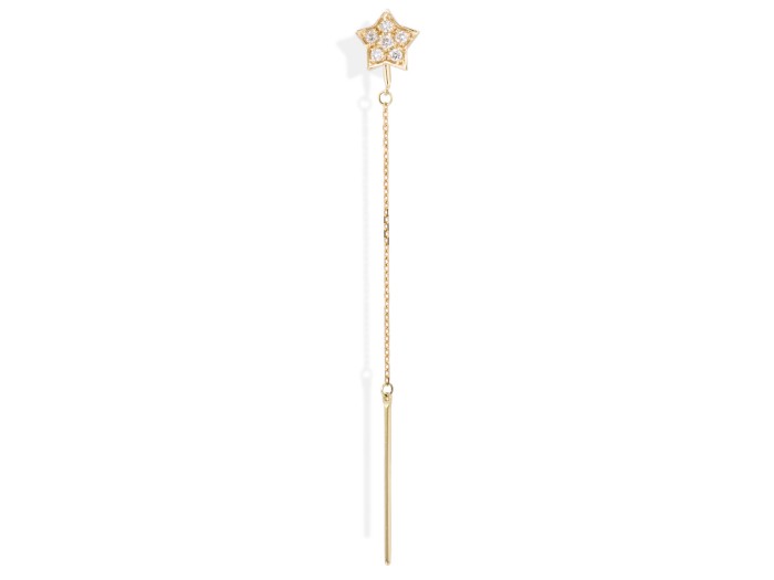 Piercing ESTRELLA CADENA in 18kt Gelbgold und Diamanten