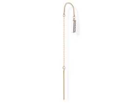Piercing GLAM CADENA in 18Kt Gold und Diamanten