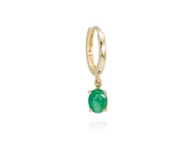 Piercing de Oro 18Kt aro con gema de color