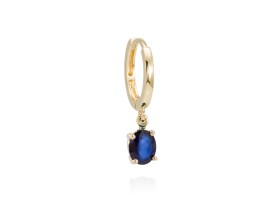 Piercing de Oro 18Kt aro con gema de color