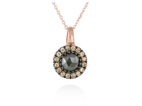 Colgante en Oro 18Kt. y diamantes