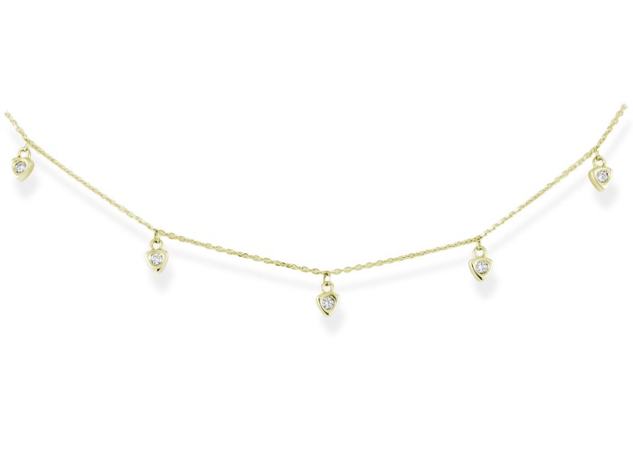 Gargantilla de Oro 18Kt y diamantes