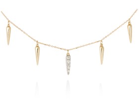 Gargantilla de Oro 18Kt y diamantes