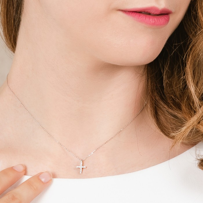 Halskette in 18kt. Gold und Diamanten