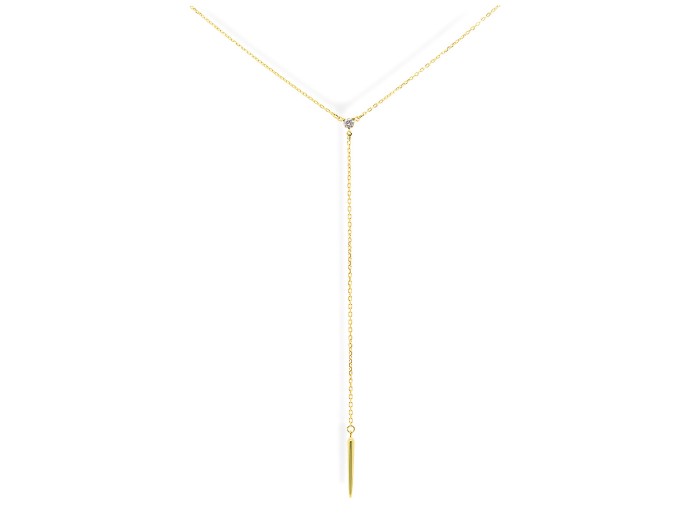 Gargantilla   en Oro amarillo 18Kt y diamante