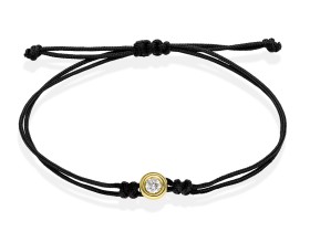 Pulsera   en Oro amarillo 18Kt y diamante