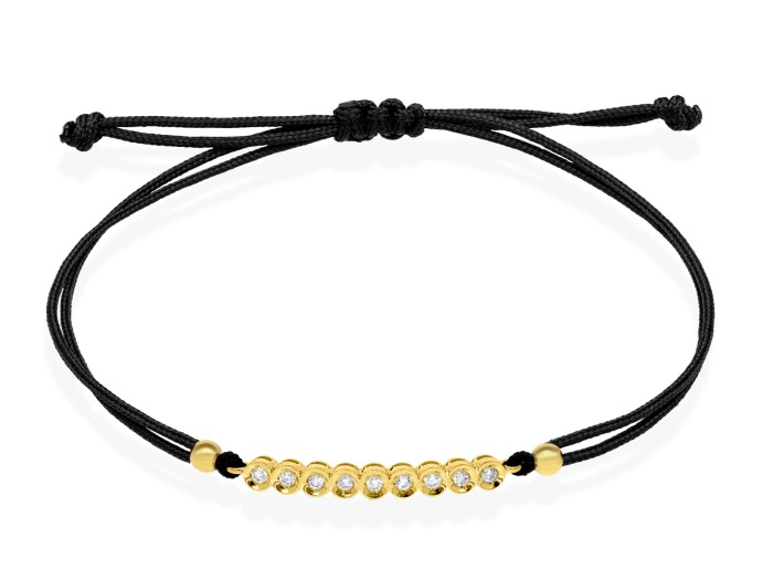 Pulsera   en Oro amarillo 18Kt y diamantes