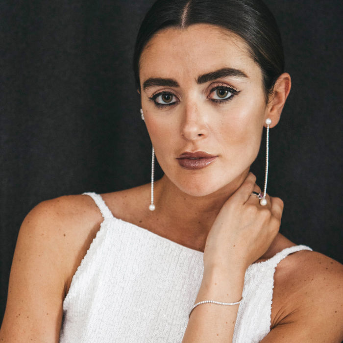 Earrings Rivere Perla  in silver