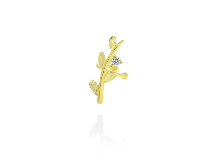 Earcuff Guipur mini  in golden silver