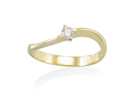 Ring in 18kt white Gold and diamonds
