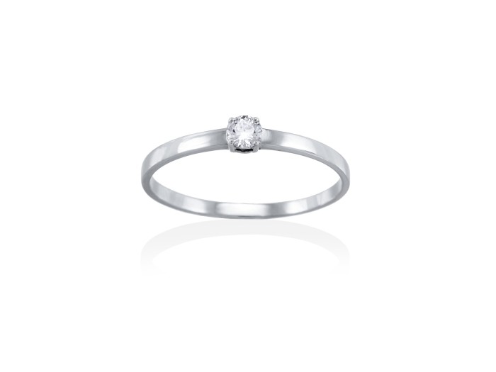 Anillo  en Oro 18Kt. y diamantes