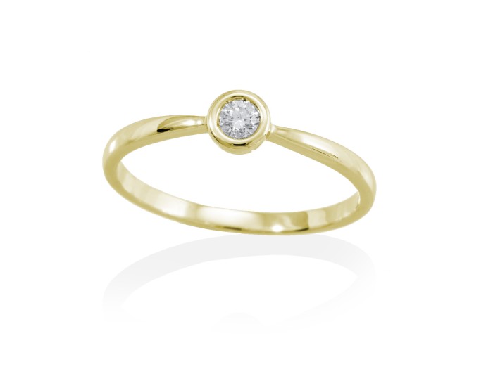 Ring in 18kt. Gold and diamonds