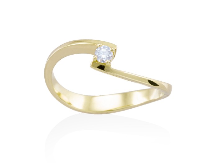 Ring in 18kt. Gold and diamonds