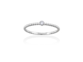 Anillo  en Oro 18Kt. y diamantes