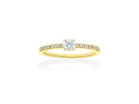 Ring   in 18kt Weißgold und Diamanten