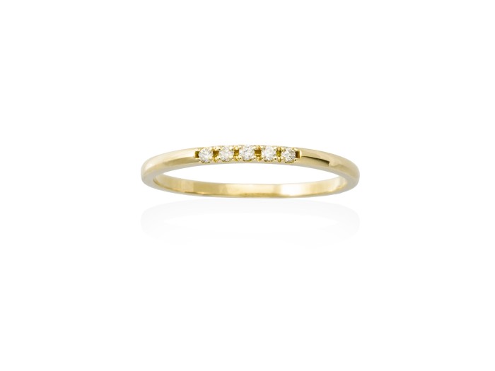 Anillo  en Oro 18Kt. y diamantes