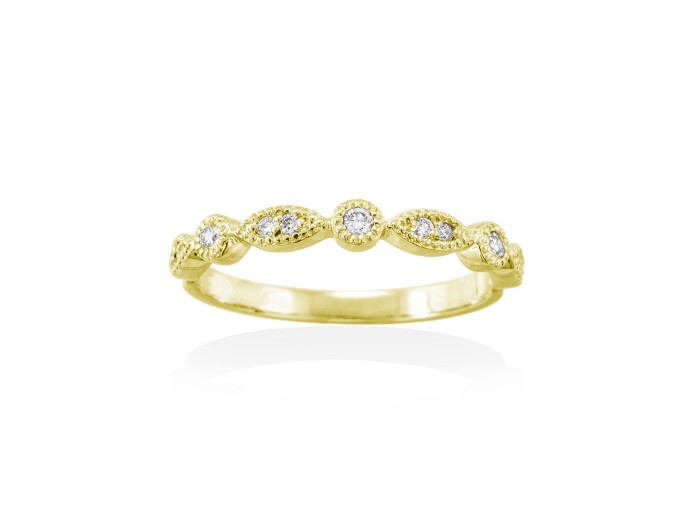 Anillo  en Oro 18Kt. y diamantes
