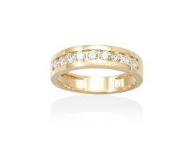 Anillo   en Oro blanco 18Kt y diamantes